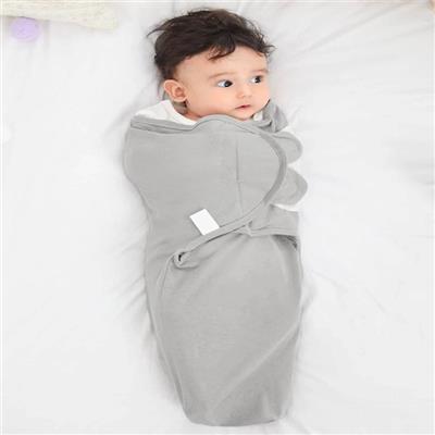 Grey Summer Cotton Baby Swaddling Blanket