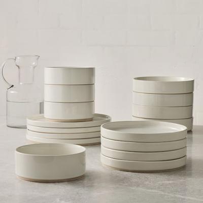 Straight-Sided Stoneware Dinnerware (Set of 16) | West Elm