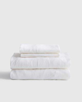 Linen Sheets in White
