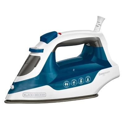 Black and Decker Easy Steam Compact Nonstick Soleplate Iron in Blue with Even Steam : Target
