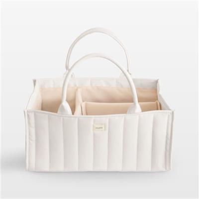 Mushie Diaper Caddy in Ivory   Reviews | Crate & Kids