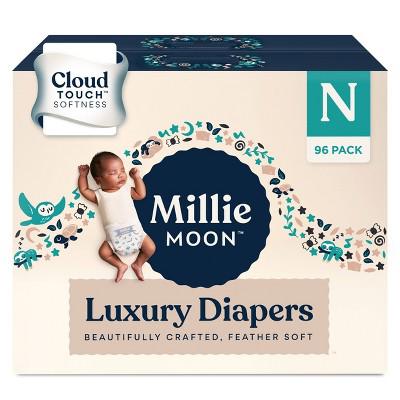 Millie Moon Luxury Disposable Diapers  - Newborn - 96ct : Target