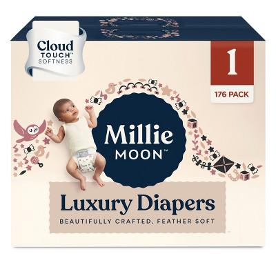 Millie Moon Luxury Disposable Diapers - Size 1 - 176ct : Target