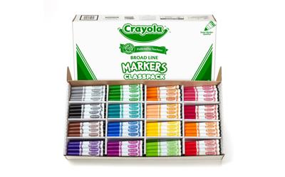 256 Count Crayola Broad Line Markers Classpack – Art Therapy