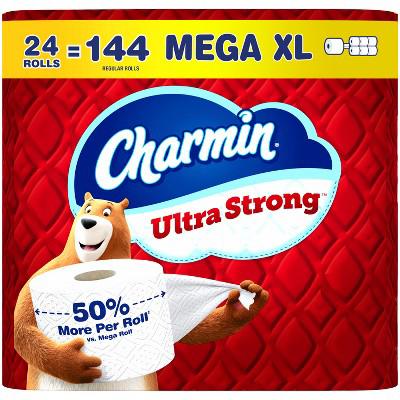 Charmin Ultra Strong Toilet Paper - 24 Mega XL Rolls : Target
