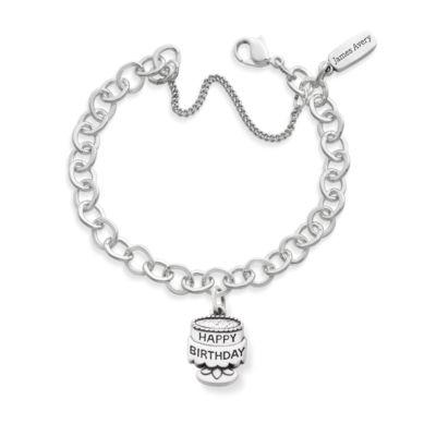 Happy Birthday Charm Bracelet in Sterling Silver