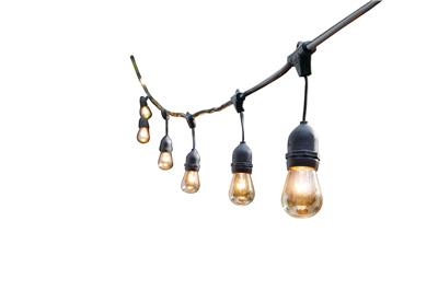 CANVAS Outdoor Clear White Incandescent Plug-In Montmarte String Lights, 9-m