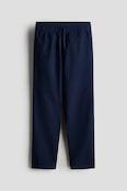 Navy blue Linen-Blend Pants for kids at H&M CA