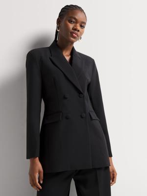 Slim Waist Covered Buttons Blazer | Bash