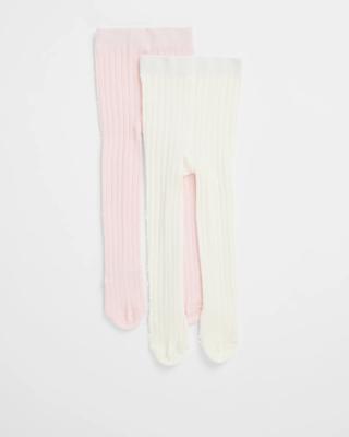 Maxx Baby Australian Cotton Blend 2 Pack Rib Tights - Ballet Slipper | Target Australia