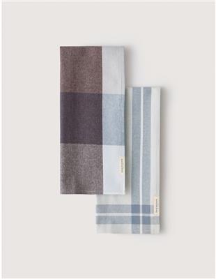 Sheridan Lumo Tea Towel 2 Pack In Glacier | David Jones