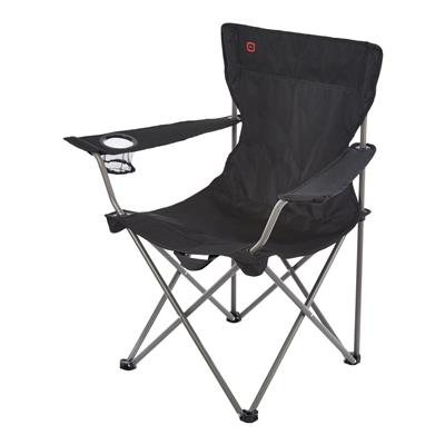 Outbound Wide Back Folding Camping Quad Chair w/ Cup Holder & Carry Strap, Assorted
