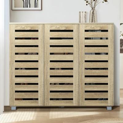 LivingFusion Wolford 3 Door Shoe Cabinet | Temple & Webster