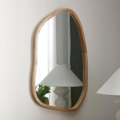 Temple & Webster Timber Pebble Wall Mirror