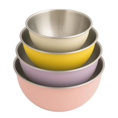 AIYI 4 Piece Stainless Steel Mixing Bowls Multicolour AY097-700 | Shop Today. Get it Tomorrow! | takealot.com