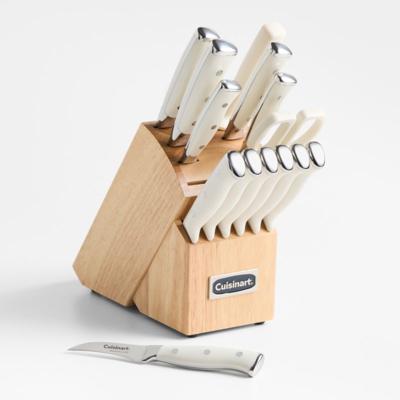 Cuisinart ® Classic ® Black Triple Rivet 15-Piece Knife Block Set + Reviews | Crate and Barrel