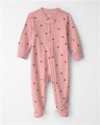 Baby Girl Organic Cotton Sleepers in Apples | Carter’s Oshkosh Canada