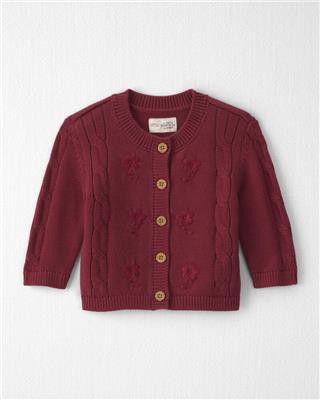 Baby Girl Organic Cotton Sweater Knit Embroidered Cardigan | Carter’s Oshkosh Canada