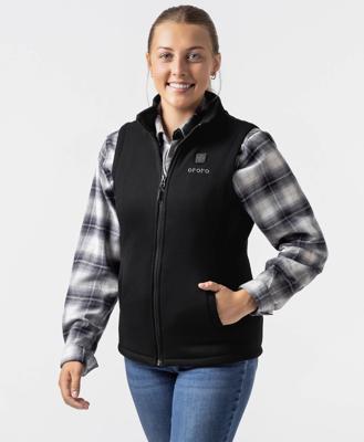Womens Heated Fleece Vest | ororo