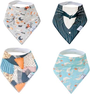Amazon.com: Copper Pearl Disney Baby Bibs 4 Pack, Bandana Drool Bibs, Soft Cotton Teething Bibs, Nightmare Before Christmas : Baby