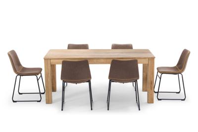 Montreal Halo 6 Seater Dining Set (1.6m) - Ginger | Cielo