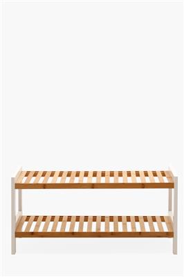 2 Tier Bamboo Shoe Rack