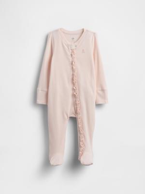 Baby First Favorites TinyRib Footed One-Piece | Gap