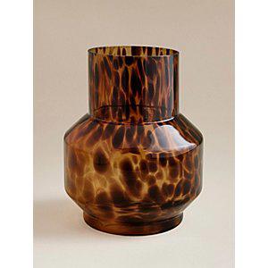 Brown Tortoise Shell Glass Vase | Home | George at ASDA