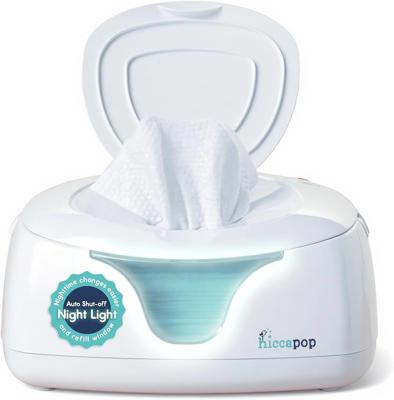 Amazon.com : Hiccapop Baby Wipe Warmer and Baby Wet Wipes Dispenser | Baby Wipes Warmer for Babies | Diaper Wipe Warmer with Changing Light, White : B