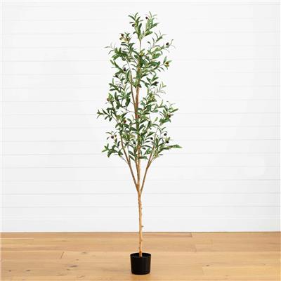 6’ Artificial Olive Tree with Natural Trunk | Nearly Natural