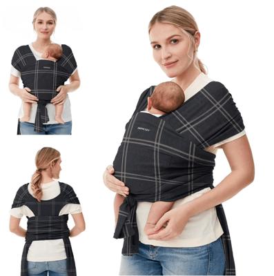 Momcozy Baby Wrap, Baby Carrier, Easy to Wear, Hands-Free, Adjustable for Newborn to Toddler, 8-35 lbs - Walmart.com