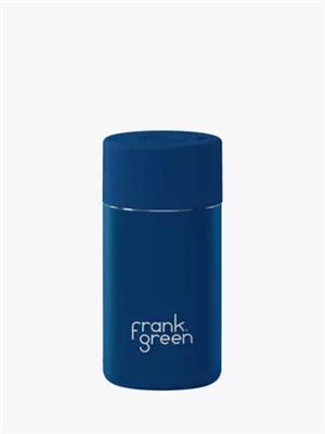 frank green Push Button Lid Ceramic Travel Mug, 355ml, Deep Ocean