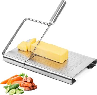Amazon.com: DGLOZE Cheese Slicer Cutter, Stainless Steel Cheese Cutter Board with Blade for Block Cheese, Vegetables, Butter, Sausages, Bread: Home &