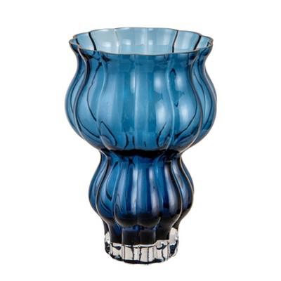 Storied Home Round Pressed Vase, Blue : Target