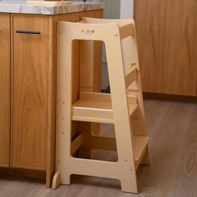 Stepup Baby Toddler Step Stool - Adjustable Height Kids Helper Step Stool, Durable, Non-Slip Platform for Bathroom Sink & Kitchen Counter, Toddler Tow