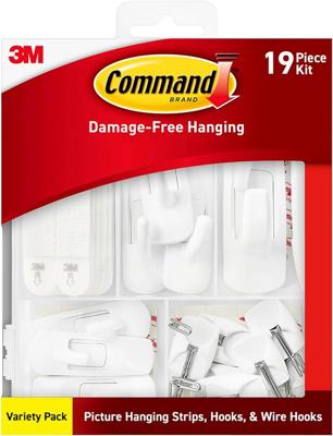 Amazon.com: Command Variety Pack, Including 10 Pairs of Picture Hanging Strips, 6 Wire Hooks and 8 Utility Hooks for Hanging Christmas Decorations, Da