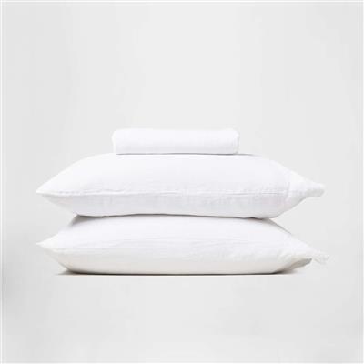 Flax Linen Bed Sheets - Silk & Snow Canada
Fitted Sheet   Pillowcase Set