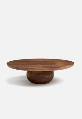Wooden cake stand - brown - 1227938001