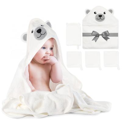 Momcozy Baby Bath Towel Set 5pcs, Baby Towel with Hood 1pcs, Baby Washcloth 3pcs, Baby Bath Glove 1pcs, Extremely Soft, Breathable - Walmart.ca