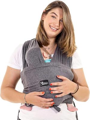 Koala Babycare Baby Sling Easy to Wear - Certified Ergonomic Support - Multi-Purpose Stretchy Baby Carrier Suitable up to 9 kg - Baby Wrap Carrier for