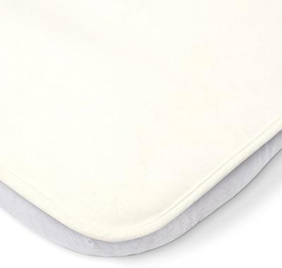 Tutti Bambini Crib Mattress Protector, fits CoZee Baby Bedside Cribs - 100% Waterproof, Machine Washable, Absorbent Cotton Fabric - White (83cm x 52cm