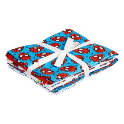 Marvel Spider Man Printed Cotton Fat Quarter Fabric Bundle 5 Pieces Multicoloured