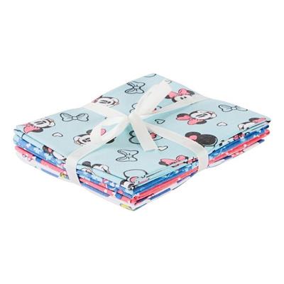 Disney Minnie Mouse Fat Quarter Bundle 4 Piece Multicoloured