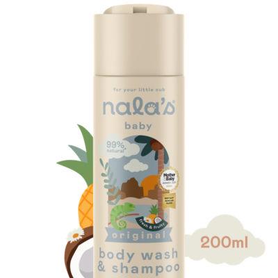 Nalas Baby Body Wash & Shampoo with Oats, Camomile & Hibiscus 200ml - ASDA Groceries
