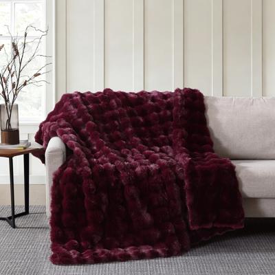 Members Mark Faux Fur Bubble Throw Blanket, 60 x 70 - Samsclub.com