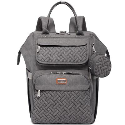 BabbleRoo - Diaper Bag Backpack Bag for Moms Dads (Dark Gray)