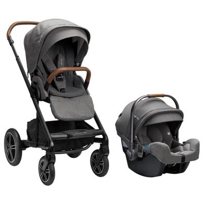 Nuna - MIXX Next with Magnetic Buckle   Pipa RX Infant Car Seat Bundle, Granite