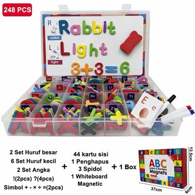 LEYI Belajar Huruf Dan Angka Magnet — Movable Alphabet