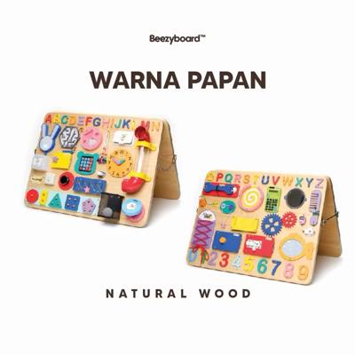BEEZYBOARD — Natural Wood Pastel with Phone