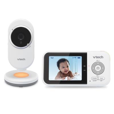VTech VM3254 2.8” Digital Video Baby Monitor with Night Light, White - Walmart.ca